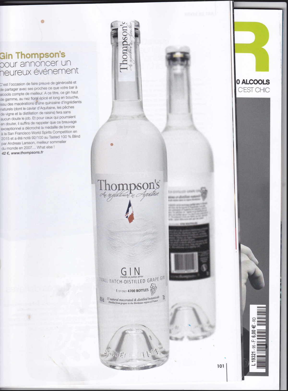 Gin Thompson's pour annoncer une heureux évènement